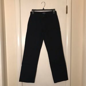 Polo Ralph Lauren Boy’s Black Chino Classic Fit Cotton Dress Pants Size 14